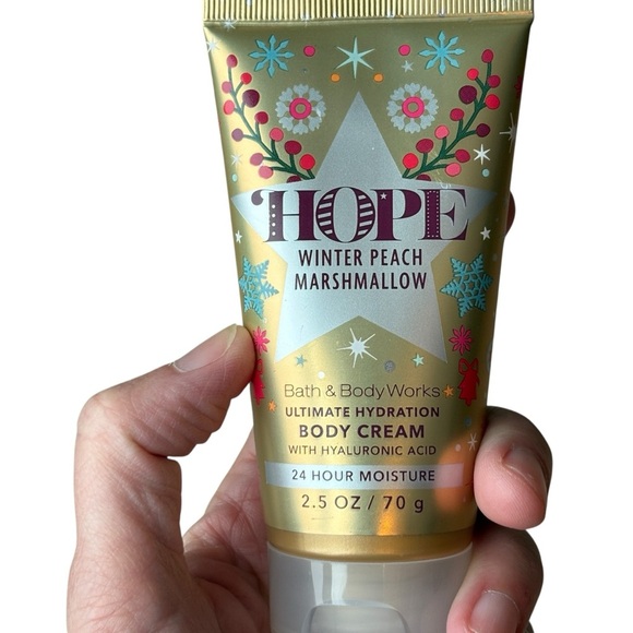 Bath & Body Works Other - Bath & Body Works Hope Winter Peach Marshmallow Body Cream 2.5 oz